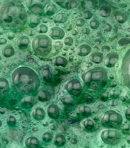 Green fizzy bubbles