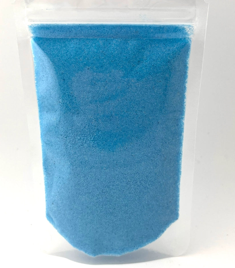 A pouch of blue potion powder